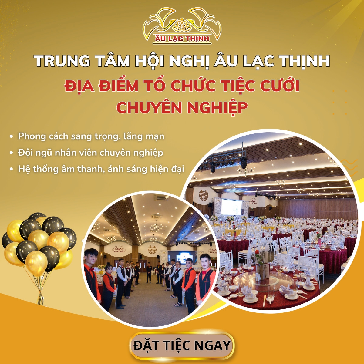 TRUNG TÂM HỘI NGHỊ ÂU LẠC THỊNH - ĐỒNG HÀNH CÙNG CÁC CẶP ĐÔI ĐÁNH DẤU CỘT MỐC ĐẶC BIỆT TRONG CUỘC ĐỜI